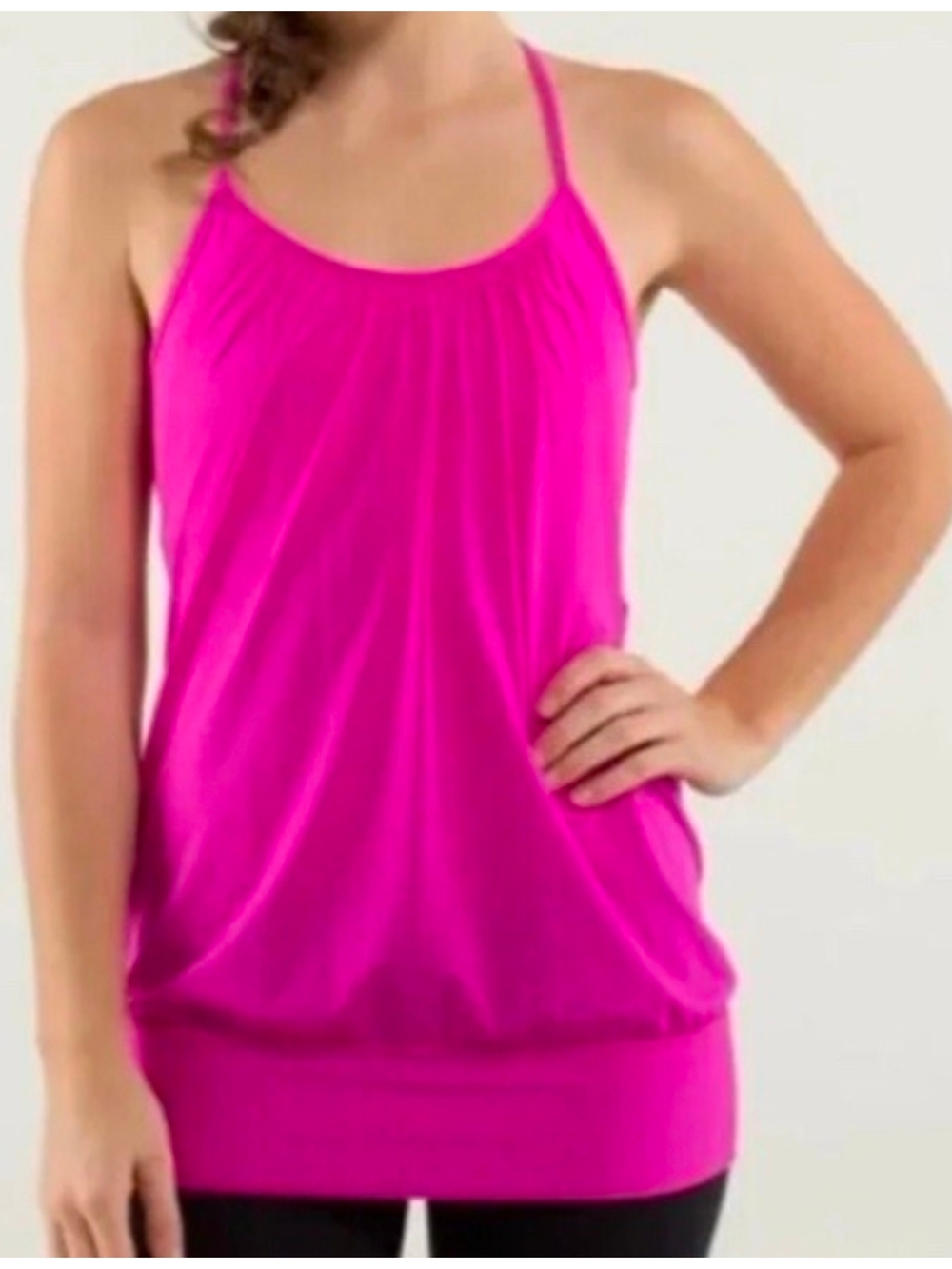 lululemon athletica Bright Hot Pink Halter Tank Size 6